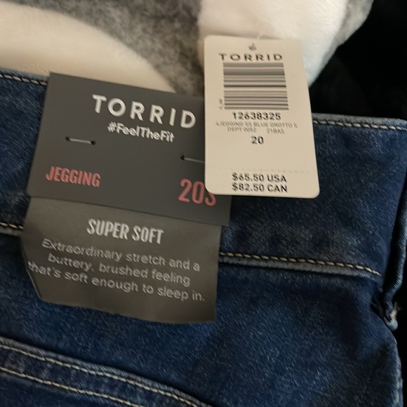 Torrid 20S blue jean/denim jegging legging nwt - Picture 7 of 9